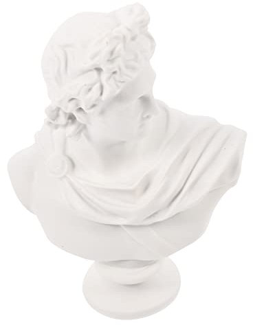 Cabilock Griechische Büstenstatue aus Harz Dekorative Skulptur für Zuhause und Büro Hohe Figur von David Kreative Griechische Statue für Stilvolle Inneneinrichtung