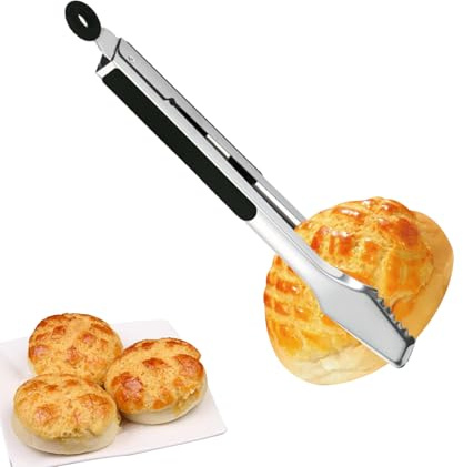 Alicates para barbacoa, pinzas de barbacoa para barbacoa, pinzas de acero inoxidable para servir, buffets de carne, manipulación de alimentos. Dispositivos resistentes al calor, utensilios de cocina