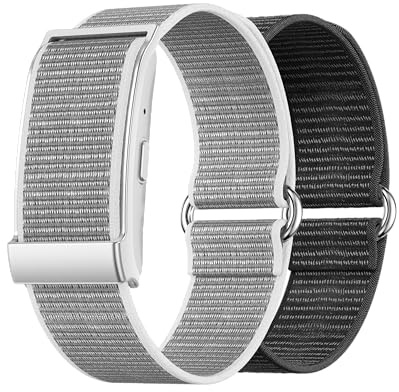 Nilox ONAIR, Screenless Smart Band Fitness, Monitoraggio 24/7 Salute e Attività, Design Minimal, Batteria a Lunga Durata, con Coaching intelligente, Dispositivo Grigio, Cinturini Grigio e Nero