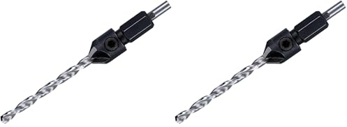 DeWalt DT7605-XJ - Broca Piloto y Avellanador de 4 Cortes de 4 mm - Sistema Flip & Drive No 8 (Paquete de 2)