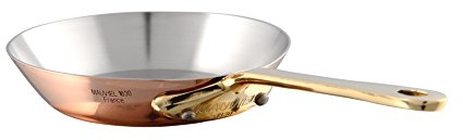 Mauviel M'MINIS Copper Round Frying Pan With Brass Handle, 4.7-In, Made In France