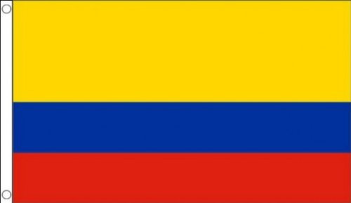 5 ft x 3 ft 150 x 90 cm-drapeau colombien Colombie) - 100% Polyester-matière Drapeau Banniere idéale pour Festival bar Club l'activité Décoration de Fête
