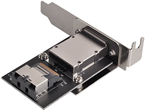 SilverStone SST-SA011 - Adattatore interno Mini SAS 26pin SFF8087 ad esterno 36pin SFF8088 su alloggiamento PCI-E
