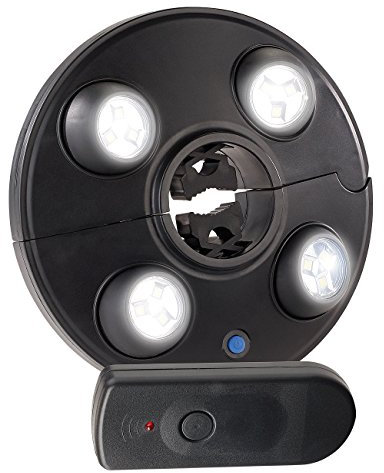 Luminea Home Improvement - Lampada da Parasole: Super Bright Lampada a Braccio LED, 4 rotatable & dimmable Spots, 200 lumens (da Parasole GUIDATO, Luce per ombrellone, Illuminazione al di Fuori)