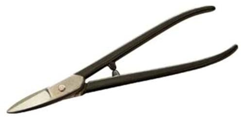 Dönges Blechschere, Länge 180 mm, gebogene Schneide (Goldschmiedeschere Handblechschere Metallhandschere Blechhandschere GOLDSCHMIEDESCH.EAN Feinblechschere Durchlaufschere Figurenschere)