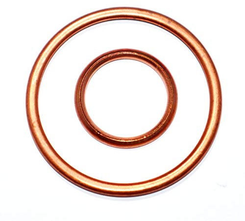 Kupferdichtungen DIN 7603 Form C 21x28x2,0 Stückzahl 10 Dichtring Fülldichtring Kupfer gefüllte Ring Dichtung