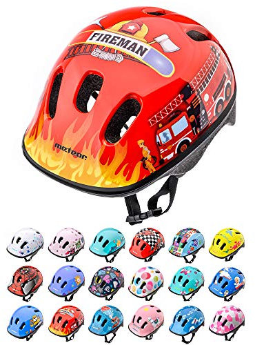 meteor® Kinderfahrradhelm Sicherer Fahrradhelm Kinder-Helm rollerhelm Jungen kinderfahrradhelm für Mountainbike Inliner skaterhelm BMX fahradhelm Scooter Kinder Bike Helmet