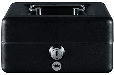 Yale Cassetta di sicurezza portavalori YCB/060/BB2 nera, dimensione grande