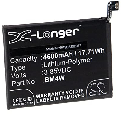 vhbw Akku kompatibel mit Xiaomi M2007J17G, M2007J17I, Mi 10T Lite 5G, Mi 10i 5G, MZB07Z0IN Handy Smartphone Telefon (4600 mAh, 3,85 V, Li-Polymer)