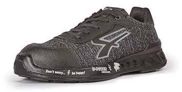 U-Power RV20116 Linea RED LEVE Modelo SCOTT Zapatos de Seguridad, S1P SRC ESD, Negro, 46 Tamaño