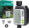 SOGUYI Rain Sensor Hose Timer, Watering Timer with 3 Separate Programs, Automatic Garden Watering System, Large LCD Screen Waterproof Sprinkler Timer for Garden, Lawn