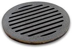 Grillrostprofi - Feuerrost Kohlerost Ascherost Kaminrost, rund Durchmesser 22 cm - das Original aus massivem Gusseisen von Ihrem Grillrostprofi.