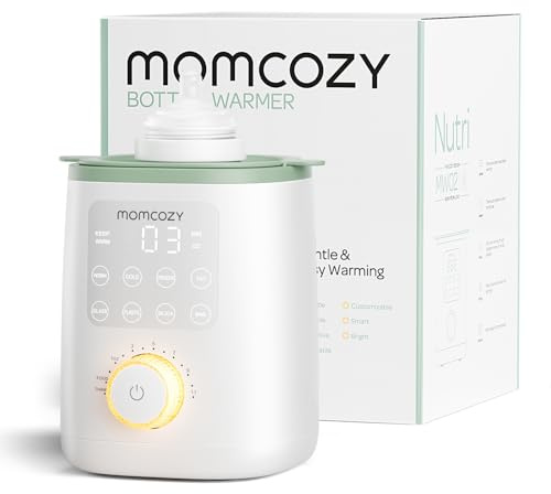 Momcozy Baby Bottle Warmer for Breast Milk Formula Food, Fullest Nutrients Preserved, Fast Heat, Night Light for Nighttime Breastfeeding, One-Touch Easy Use, Newborn Essentials Supplies Gift for Mom