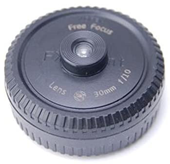 Bouchon de boîtier d'appareil photo 30 mm F10 Pancake Objectif grand angle ultra fin sans mise au point pour Fujifilm (FX)