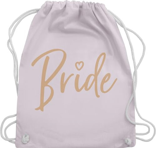 Turnbeutel Rucksack - JGA Junggesellenabschied Frauen - Bride Braut - Unisize - Pastell Rosa - brauttaschen bachelorette party beutel junggesellinnenabschied outfit jungesselnabschied tasche