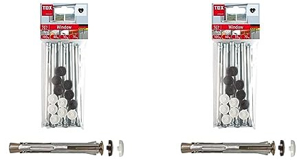 TOX Metall-Rahmendübel Window 10 x 132 mm, 6 Stück, 027601151 (Packung mit 2)