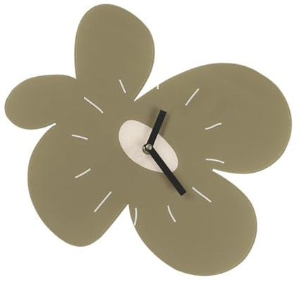 MAGICLULU Acryl Wanduhr Blumenform Stummschaltung Für Wohnzimmer Schlafzimmer Hängende Dekoration