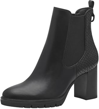 Tamaris dam Chelsea blockklack vegan; svart/struktur, EU 36, Svart struktur, 38 EU