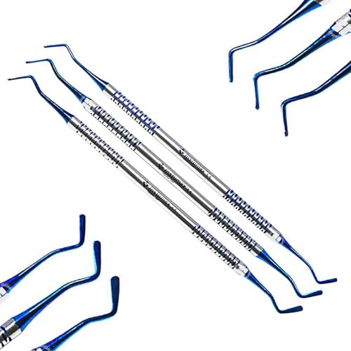 3Piece Dental Spatulas Composite Placement Flat Plastic Filling Instruments Restoration Spatula Appling Condensing Resin Tooth Restoration Set