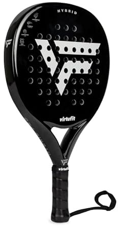 VirtuFit Hybrid Padelschläger - Schwarz - Silber