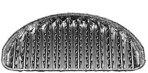 VEPATIM 60 Alu-Grillpfannen Grillschalen BBQ halbrund 32,5 x 19cm wiederverwendbar