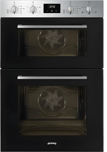 Smeg Cucina Built In Double Oven - Black