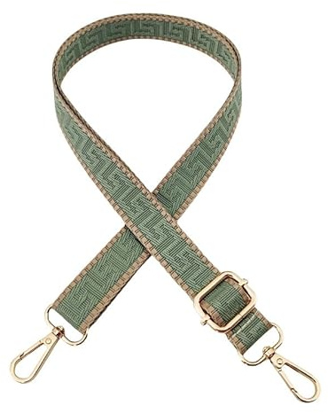 PTNKUIIY Fickremmar för ombyte 72–130 cm bohemisk stil axelrem bred 2,5 cm axelrem axelrem för väskor axelväska handväskor, gör-det-själv tillbehör axelremmar för kvinnor män grön khaki