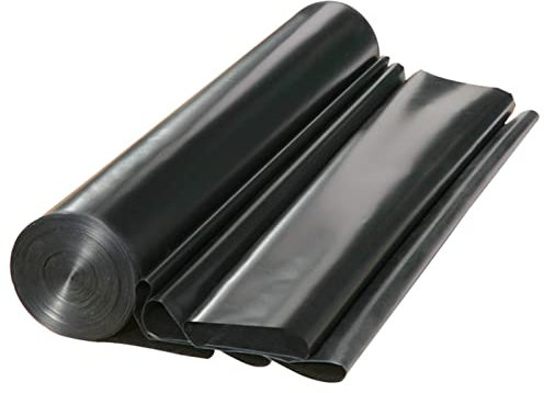 HDPE Fischteichfolie, 0,3 mm dick, wasserdichte Membran für Outdoor-Fischteiche, Wasserspiele und Springbrunnen, faltbar, schwarz, 3 x 8 m Größe, langlebig und zuverlässig