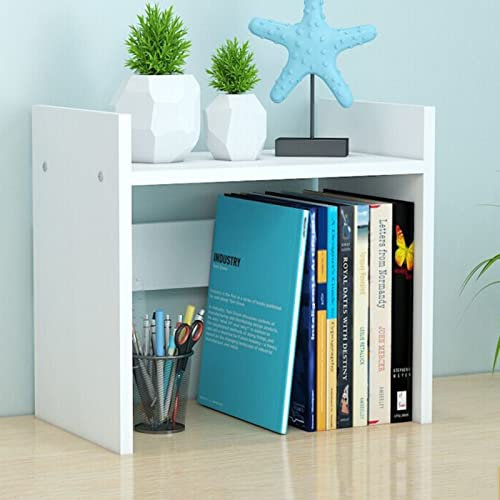 Libreria da scrivania in legno, stile vintage, autoportante, in legno, per piano di lavoro, tavolo o espositore da banco