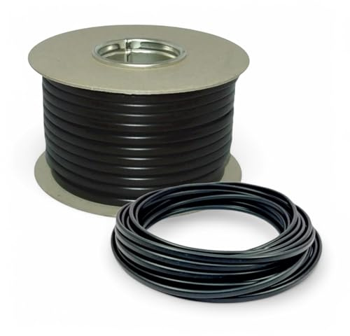 Twin 2 Core Cable 12v 24v Flat Thin Wall Automotive Auto Wire Black & Red (11 Amp - 0.5mm x 100 Metre Reel)