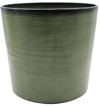 Gardening Naturally Banyan Recycled Ceramic-Effect Planter – UV and Frost Resistant, 35.5cm x 40cm By Flowersea (Light Green)