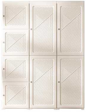 Roupeiros para Quarto Plástico Plegable con Puerta Magnética Armario Portátil para Ropa Resistente Gran Capacidad para Dormitorios y Apartamentos