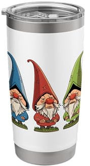 Lawn Garden Gnome Design for a Garden Dwarf Fan Stainless Steel Insulated Tumbler