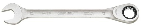 Gedore 7 R 24 - Llave combinada de carraca 24 mm