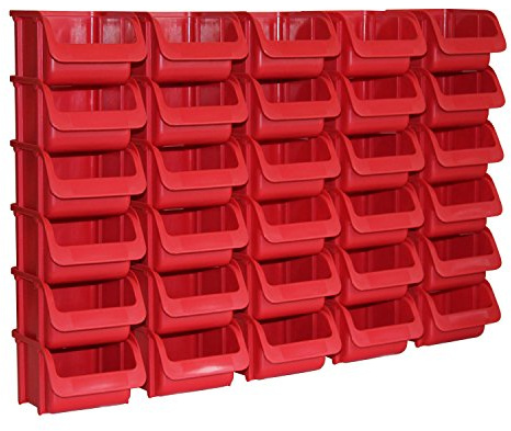 30x Sichtbox PP Größe 1 rot PRO NEU 30er Set Sichtboxen Werkstatt-Lagerboxen