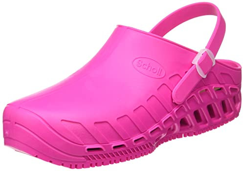 Scholl Clog Evo - Zoccoli Sanitari Professionali per Uomo o Donna, Ultra Leggeri, Comodi e Traspiranti, con Suola Antiscivolo, Soletta in Memory Removibile e Cinturino Rotante