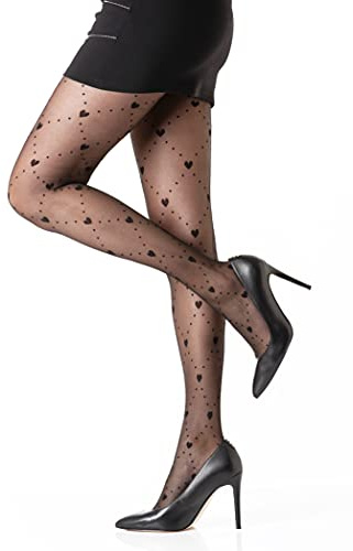 Gi&Gi Collant Donna Velati Fantasia Rombi 40 Den L-XL