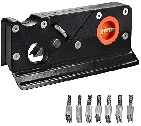 Pialla smussata per legno, pialla angolare a mano con localizzatore ausiliario, pialla manuale per una rapida piallatura dei bordi e un taglio di piani angolari radianti, strumento per la lavorazione