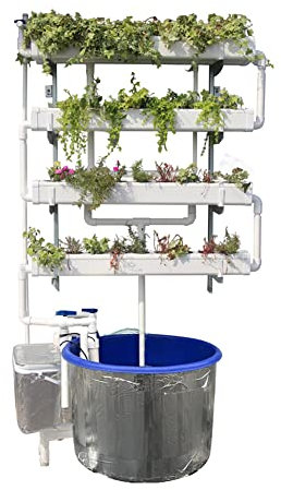 Système de Culture hydroponique, kit de Culture hydroponique pour système aquaponique, équipement de Plantation de légumes hydroponique automatise l'aéroponie Mini intérieur extérieur,B,150cm