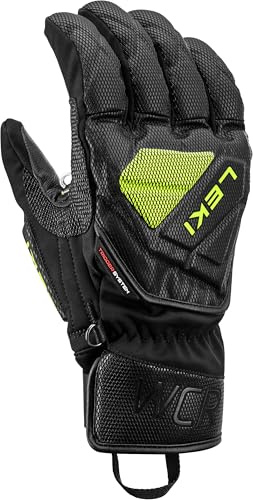 LEKI WCR C-Tech 3D Unisex Winterhandschuhe Skihandschuhe schwarz gelb