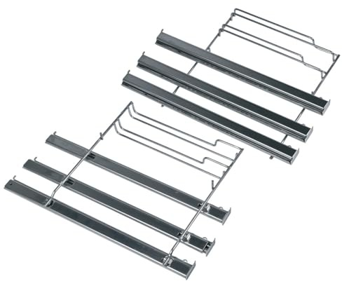 LUTH Premium Profi Parts Haltegitter Mit Teleskopauszug 3fach für Backblech kompatibel mit Siemens 11005093 in Dampfbackofen