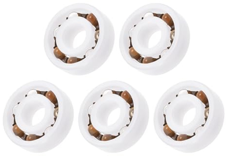 Kozelo 5Pcs 608 POM Plastic Bearing -[8x22x7mm] Open-Type for Industrial Application