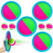 GAROMIA Klettballspiel für Kinder Set Klettball Spiel Spielzeug Werfen Klettspiel Outdoor Spielzeug Klettballspiel für Kinder ab 3 4 5 6 7 Jahre Garten Strandspiele
