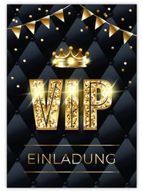 Minkocards 12 Einladungskarten zum Geburtstag Hochzeit Jubiläum Kindergeburtstag VIP Disco Jungen Mädchen Jungendliche Erwachsene Einladung