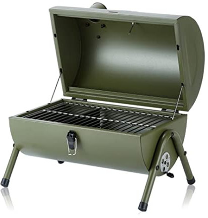 GTOULHH Barbecue a Carbonella Barbecue Portatile da Esterno per Barbecue, Patio, Campeggio, Picnic, Barbecue, Fornello per 3-5 Persone Grill Barbecue Portabile(Grün)
