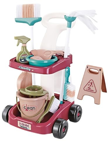 Kit de Nettoyage pour Tout-Petits - Ensemble de Nettoyage pour Tout-Petits, Ensemble de Nettoyage pour | Jouets de Nettoyage avec Balai, serpillère, Pelle et Bouteille pulvérisatrice, Plus