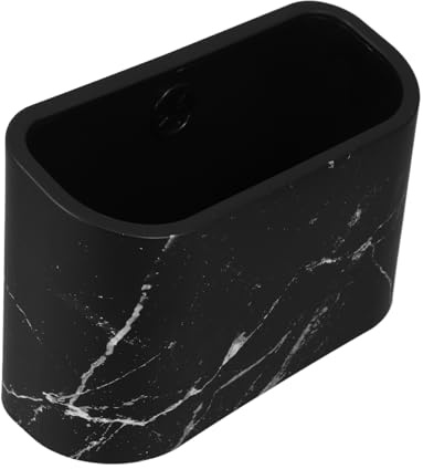 SHINEOFI Papelera de Escritorio Negra sin Tapa, Mini Bote de Basura Ligero y Compacto de Pp para Oficina y Escritorio Diseño Moderno y Ahorro de Espacio