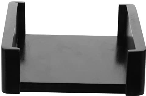 PERSELOSO Porta Posavasos de Madera Negro para Mesa, Soporte
