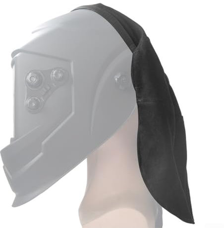 Bavaglino avvolgente per casco da saldatura, antiscottatura, rimovibile, protezione per saldatore, maschera protettiva (nero)