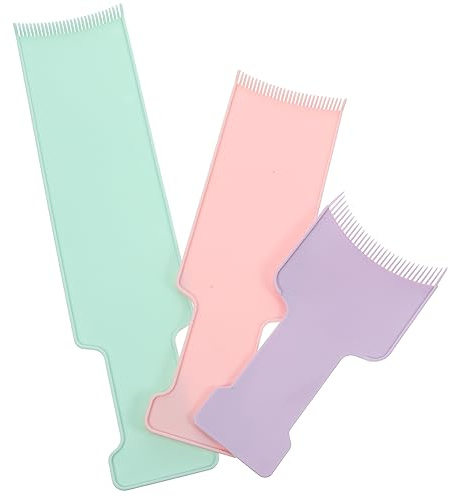 DEARMAMY 3piezas Tablero Para Mechas Kit Teñir Pinceles Tabla Paleta Peine Para Teñir